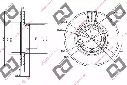 Тормозной диск DJ PARTS BD1079